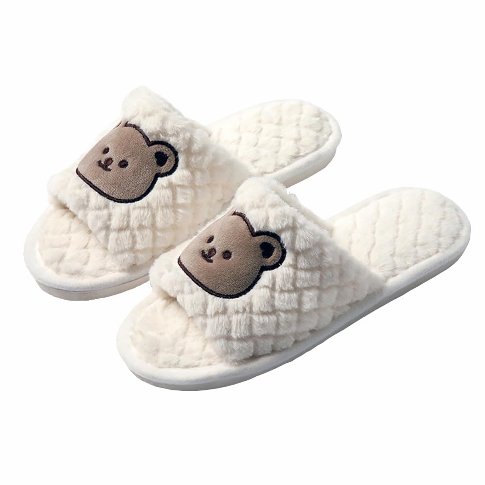 Panihari Cartoon Design Warm Slipper for Women's Fur Flip Flops Fur Winter Fashion Slipper for House and Bedroom Slides & Home Indoor Outdoor (1 Pair)