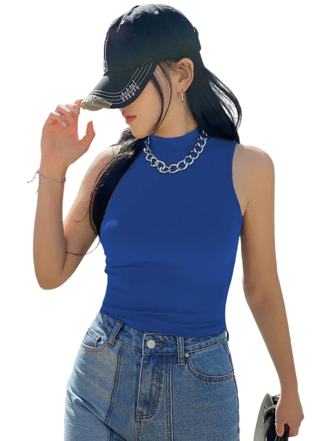 KOTTY Women's Solid Slim Fit T-Shirt