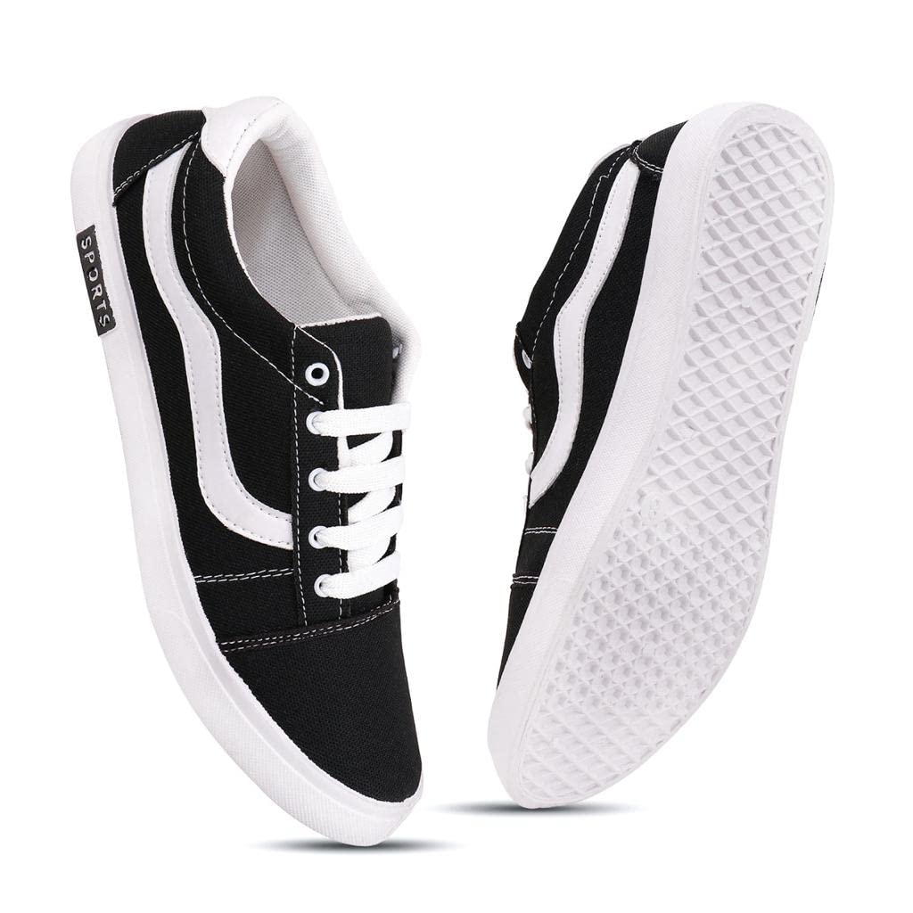 Trendy Running Shoes for Men Sneakers for Men (Color- Black) Size-9(65) Q