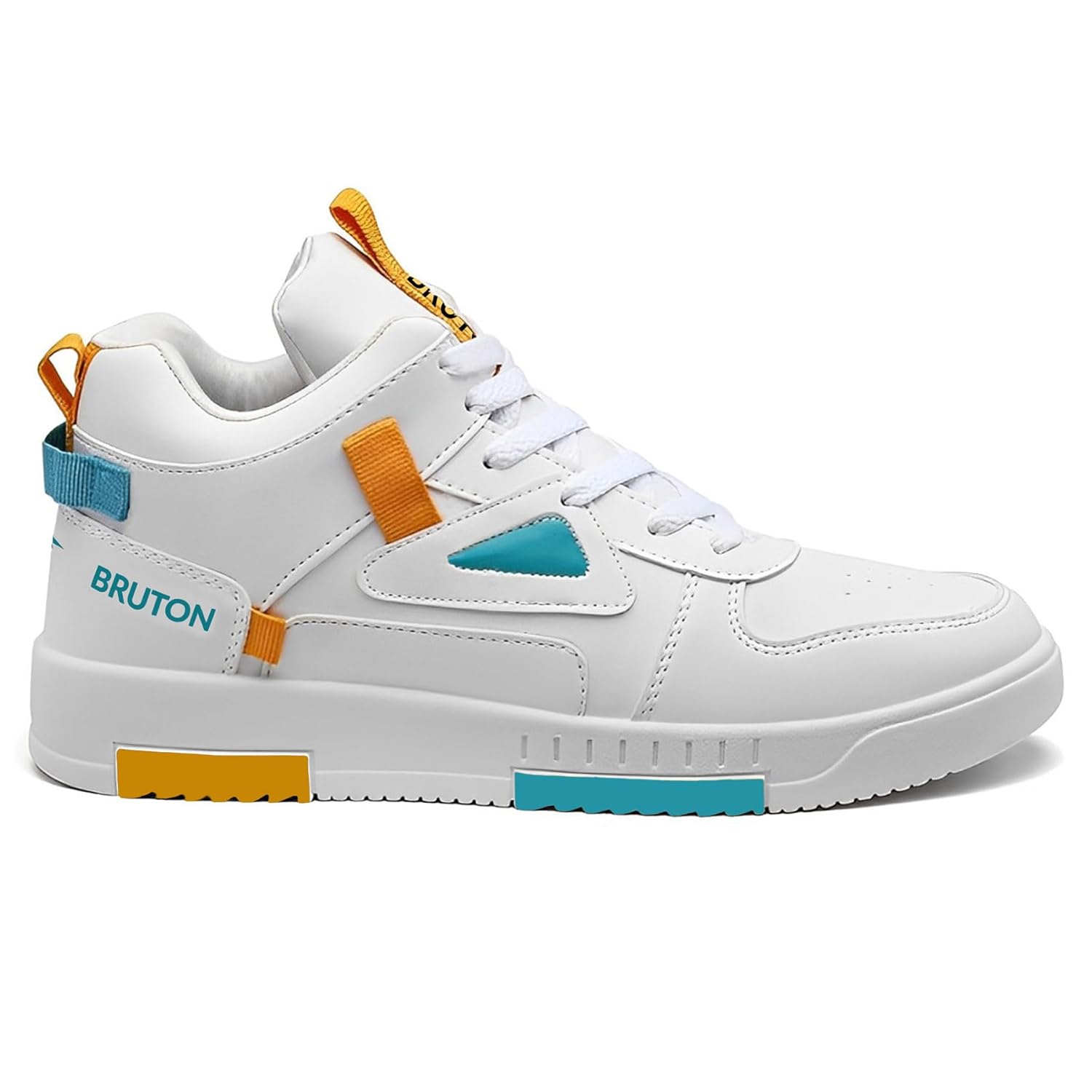 BRUTON Stylish Sneakers Casual Shoes for Men's & Boy's- White