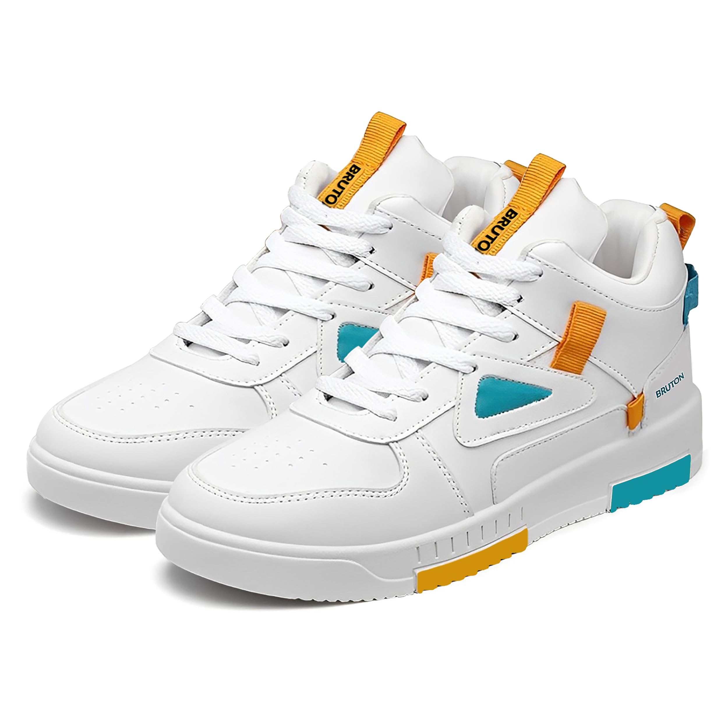 BRUTON Stylish Sneakers Casual Shoes for Men's & Boy's- White