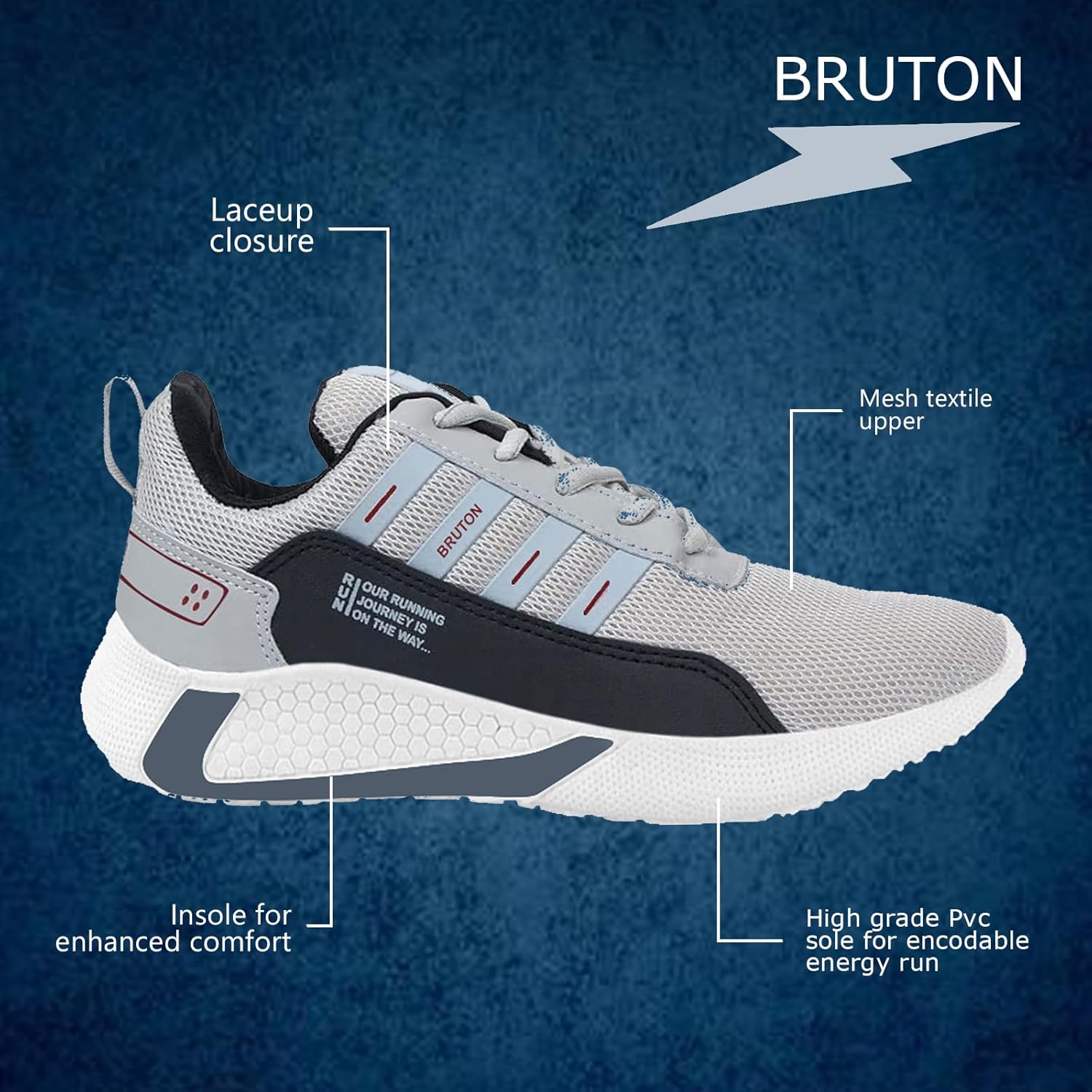 BRUTON Exclusive Trendy Sports Running Shoes | Casual Shoe | Sneakers for Men's & Boy's