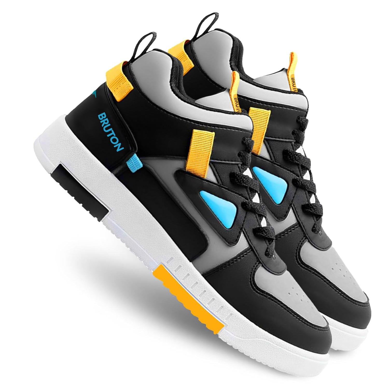 BRUTON Stylish Sneakers Casual Shoes for Men's & Boy's- Black