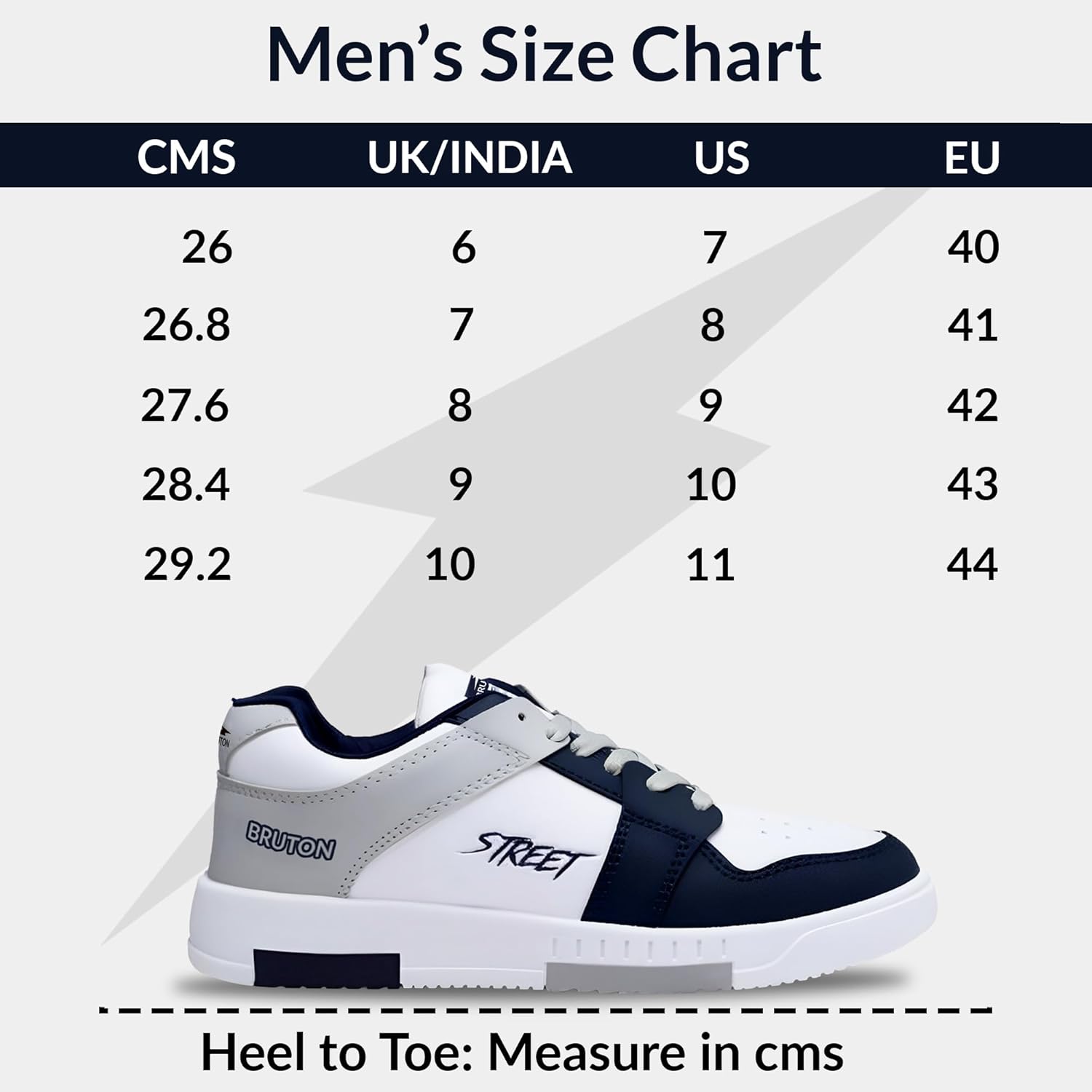 BRUTON Men's TARZEN-0340 Casual Sneaker Shoes with Synthetic Upper Lightweight Comfortable Mid Top Sneaker Shoes for Men's & Boy's