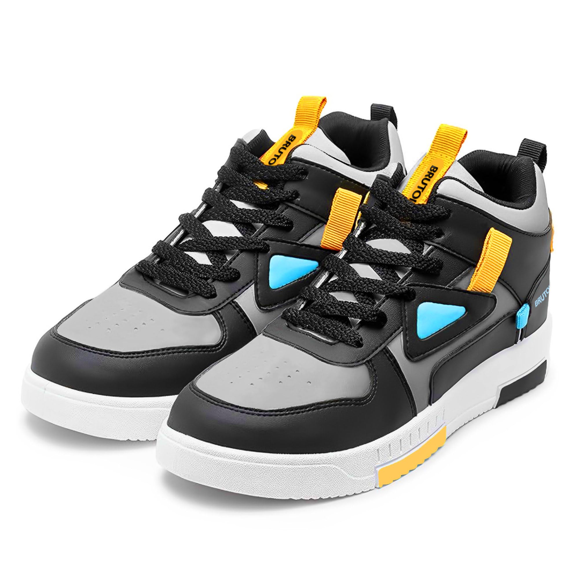 BRUTON Stylish Sneakers Casual Shoes for Men's & Boy's- Black