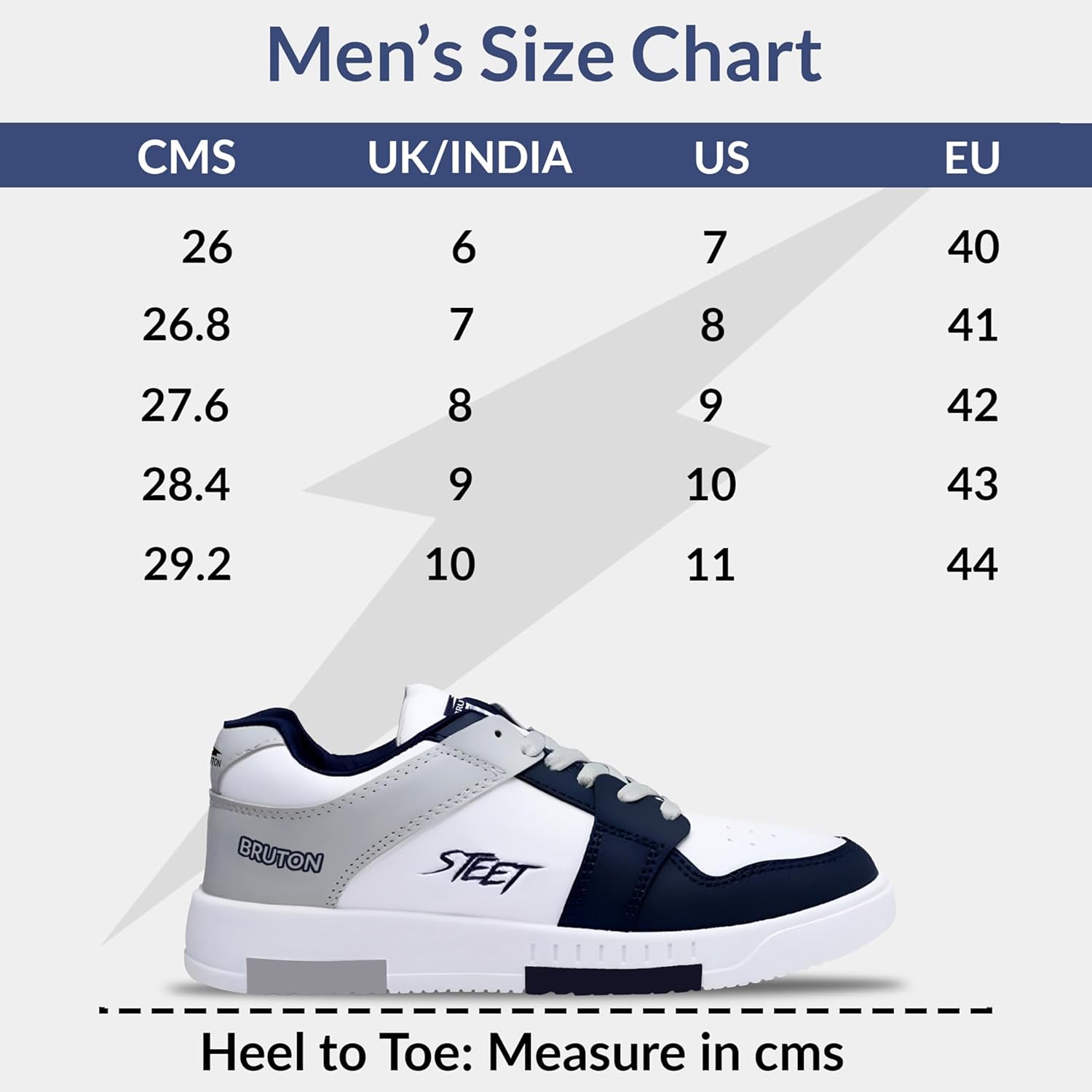 BRUTON Men's TARZEN-0340 Casual Sneaker Shoes with Synthetic Upper Lightweight Comfortable Mid Top Sneaker Shoes for Men's & Boy's