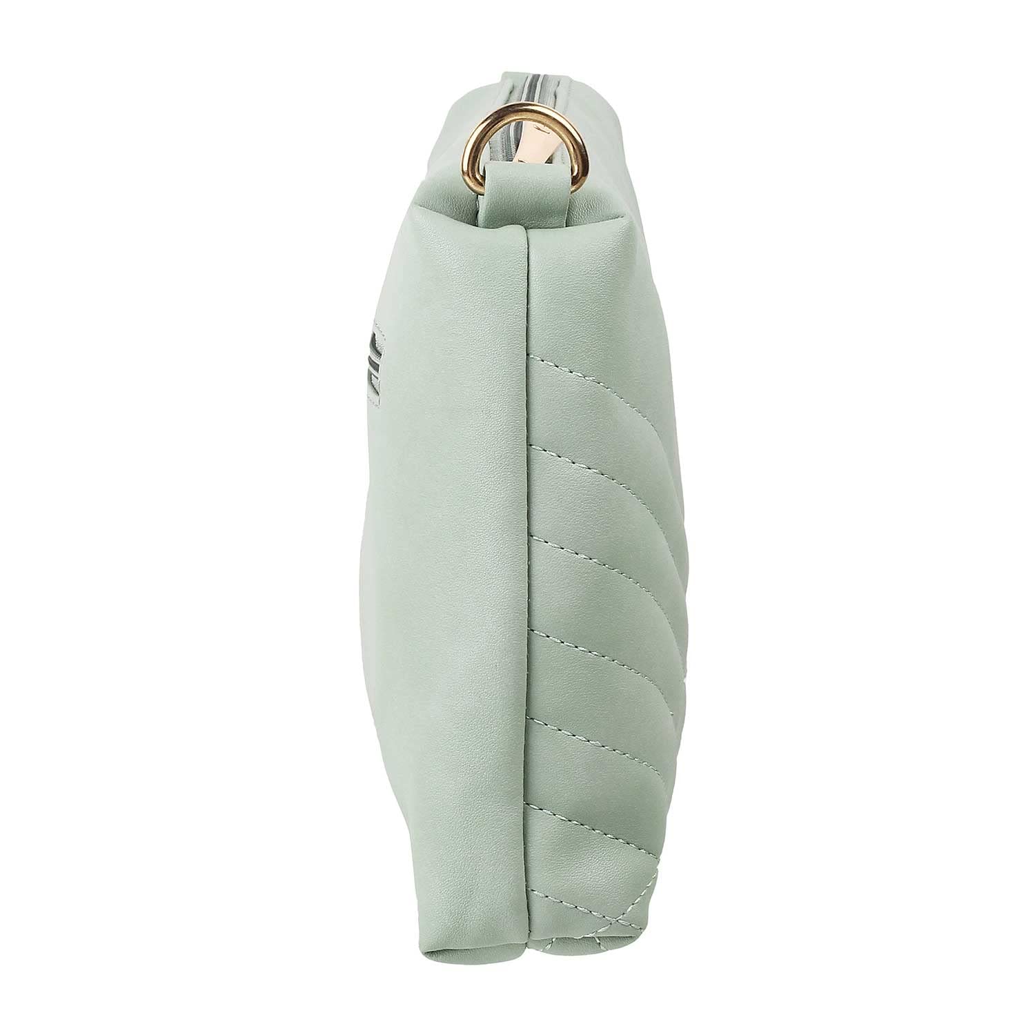 Mochi Womens Synthetic Lightgreen Zip Top Sling (One Size)