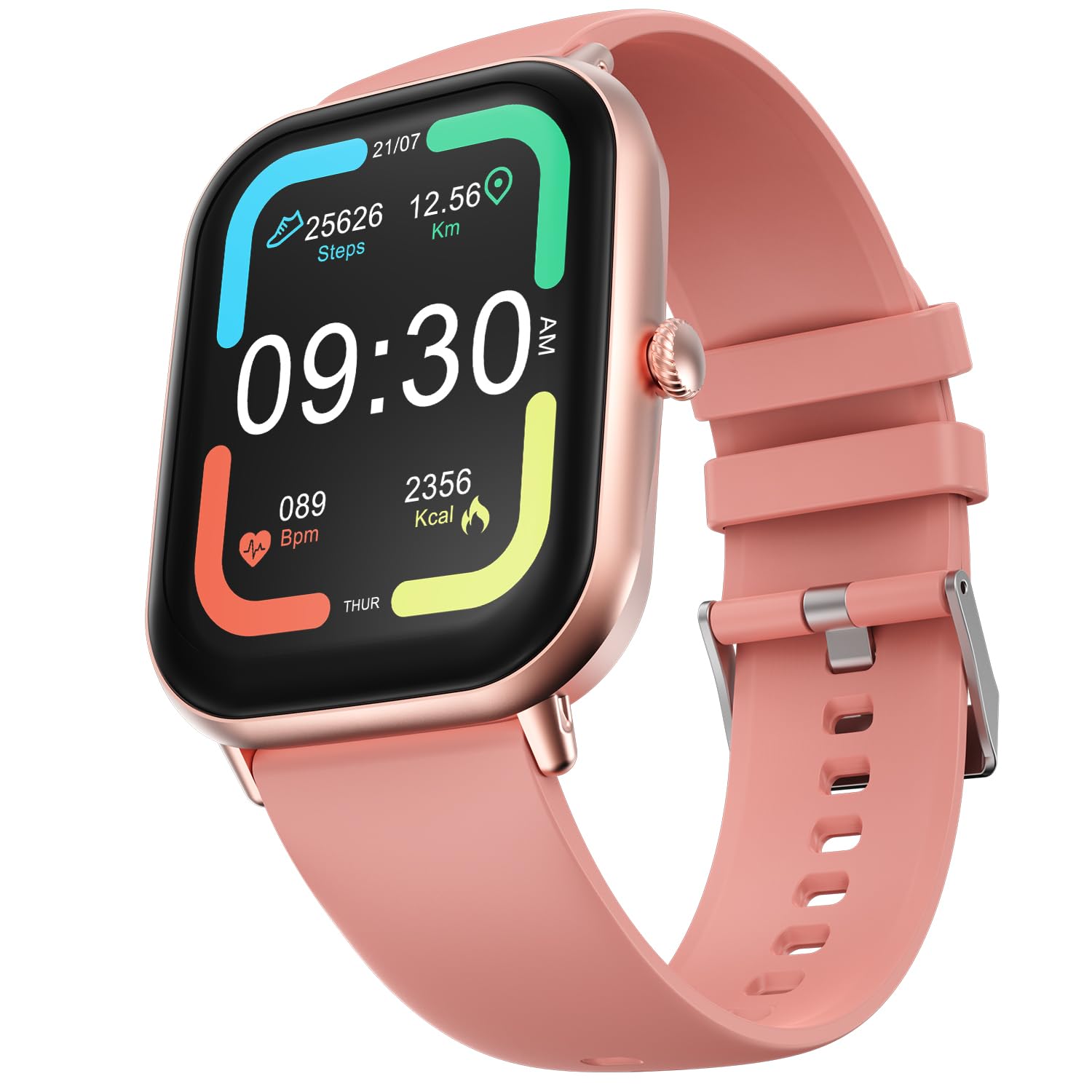 Fire-Boltt Ninja Call Pro Max Ultra Smart Watch 2.01 inch Display, Bluetooth Calling, 120+ Sports Modes, Health Suite, Voice Assistance (Gold SS)