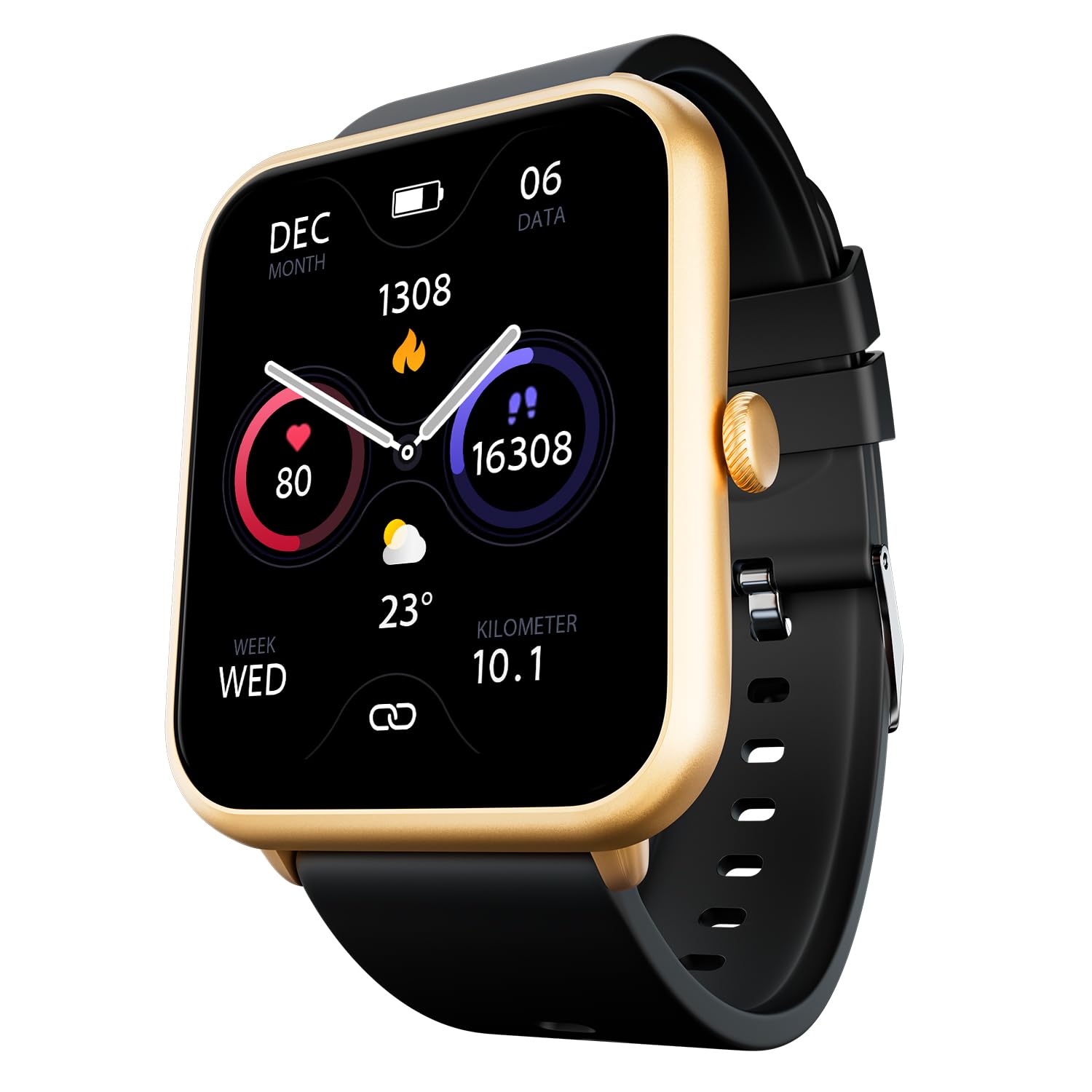 Fire-Boltt Ninja Call Pro Max Ultra Smart Watch 2.01 inch Display, Bluetooth Calling, 120+ Sports Modes, Health Suite, Voice Assistance (Gold SS)