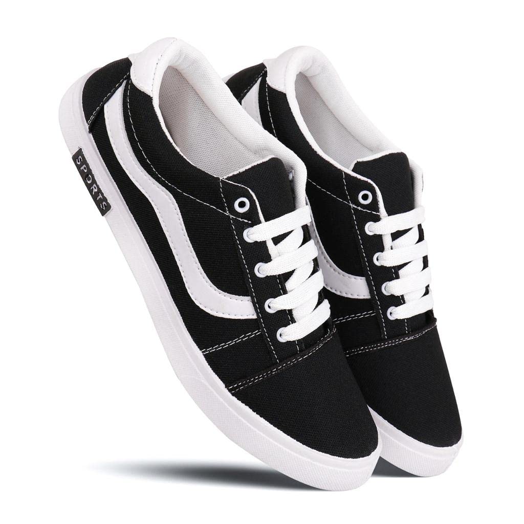 Trendy Running Shoes for Men Sneakers for Men (Color- Black) Size-9(65) Q