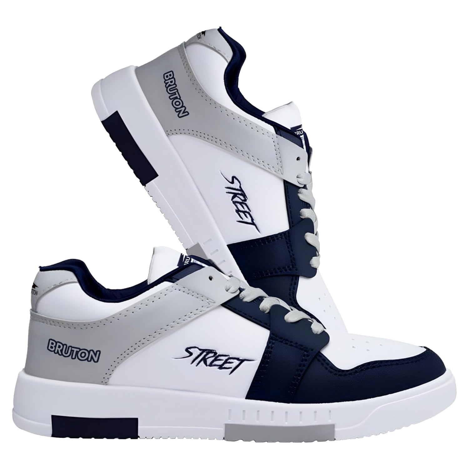 BRUTON Men's TARZEN-0340 Casual Sneaker Shoes with Synthetic Upper Lightweight Comfortable Mid Top Sneaker Shoes for Men's & Boy's
