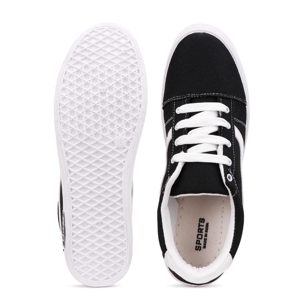 Trendy Running Shoes for Men Sneakers for Men (Color- Black) Size-9(65) Q