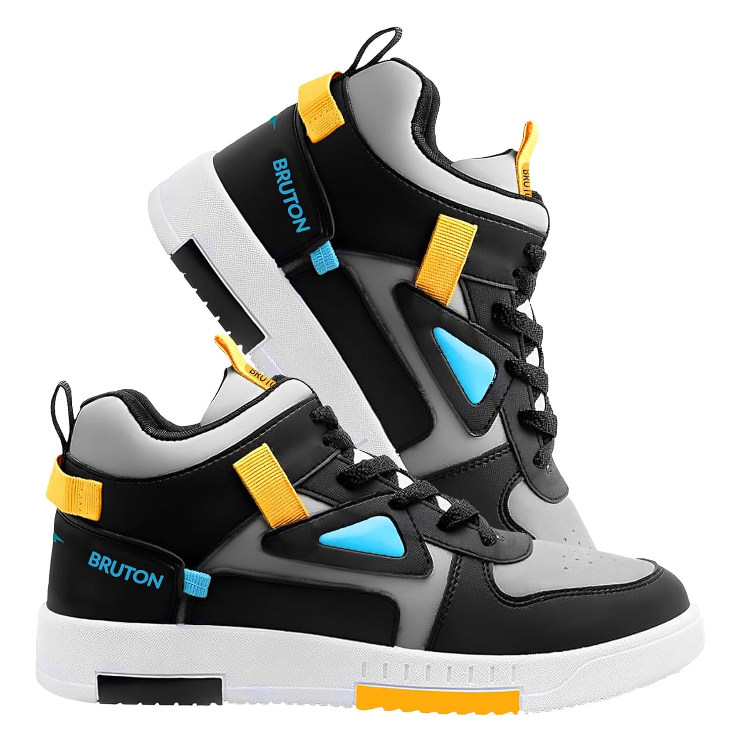 BRUTON Stylish Sneakers Casual Shoes for Men's & Boy's- Black