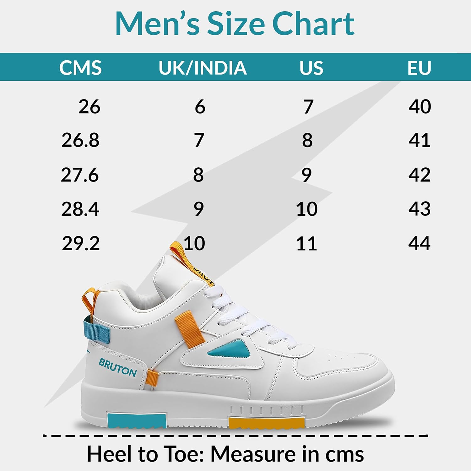 BRUTON Stylish Sneakers Casual Shoes for Men's & Boy's- White
