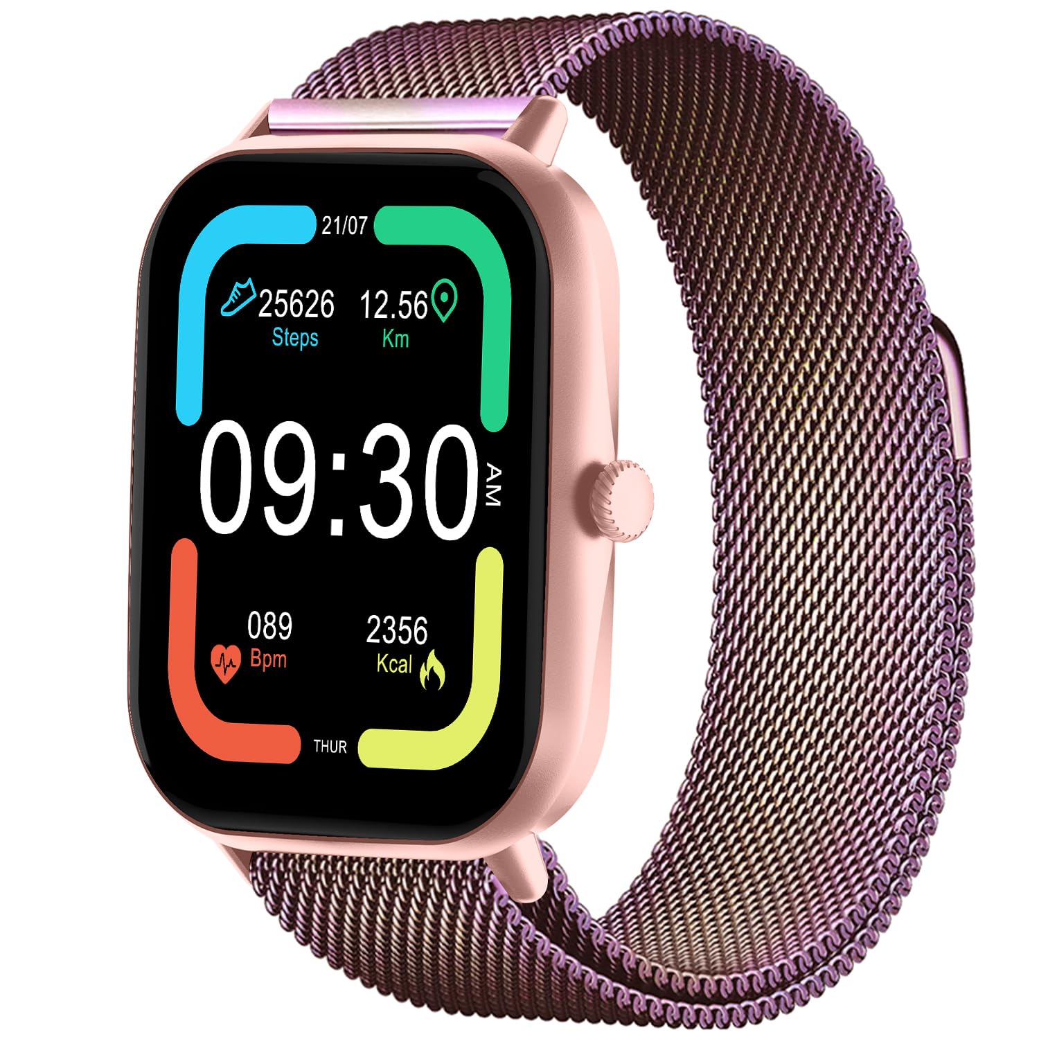 Fire-Boltt Ninja Call Pro Max Ultra Smart Watch 2.01 inch Display, Bluetooth Calling, 120+ Sports Modes, Health Suite, Voice Assistance (Gold SS)